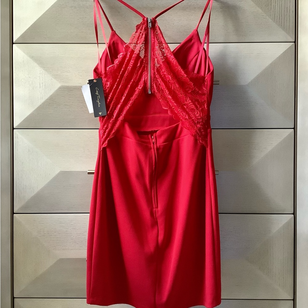 CITY TRIANGLES JUNIORS RED DRESS - SIZE 5 - Picture 2 of 7
